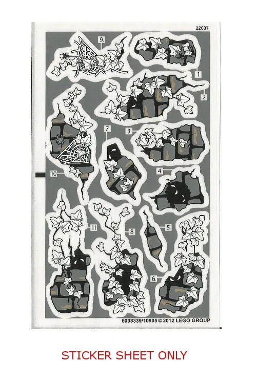 LEGO 9468 - Monster Fighters Vampyre Castle - HOJA ADHESIVA  Foto 1 de 1