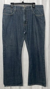 Men’s 38x32 Levis 527 Relaxed Boot Cut Blue Denim Jeans Dark Wash - Picture 1 of 12