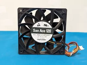 San San Ace 120 120mm x 25mm Server Cooling Fan 9GV1212P4G01 12V - 171 CFM #2 - Picture 1 of 3
