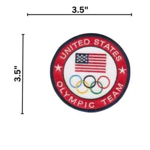 2024 Paris Olympics Team USA Embroidered Patch 3.5 in Iron On (Free shipping) - Picture 1 of 2