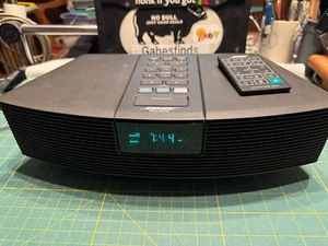 Bose Wave Radio Model AWR1G1 Black FM/AM Alarm Tested Remote VIDEO - Picture 1 of 10