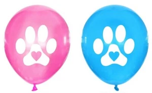 Animal Paw Print Balloons Latex 28cm 2pk - Paw Print Animal Party Supplies (4) - Picture 1 of 4