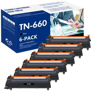6-pak tonera kompatybilnego z Brother TN660 TN630 MFC-L2700DW L2720DW DCP-L2540DW - Zdjęcie 1 z 8