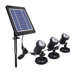 Solarbetriebene  L-ED Unterwasser-Tauchlampen-Kit Set Sensitive O1V9