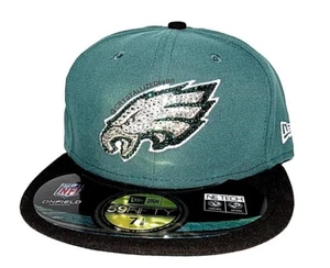 Bling NFL Snapback CRISTALES AUSTRIACOS Gorra Fútbol Cualquier Equipo Águilas Deslumbrantes - Imagen 1 de 12