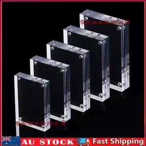 Picture Frames Acrylic 10mm Thicker Lucite Frameless Floating Frames Magnetic - Picture 1 of 18