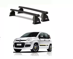 BARRE PORTATUTTO ACCIAIO FIAT PANDA 2021 NO RAILS OMOLOGATE TUV MADE IN ITALY - Foto 1 di 5
