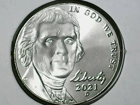 2021 D Jefferson Nickel (BU) Cover