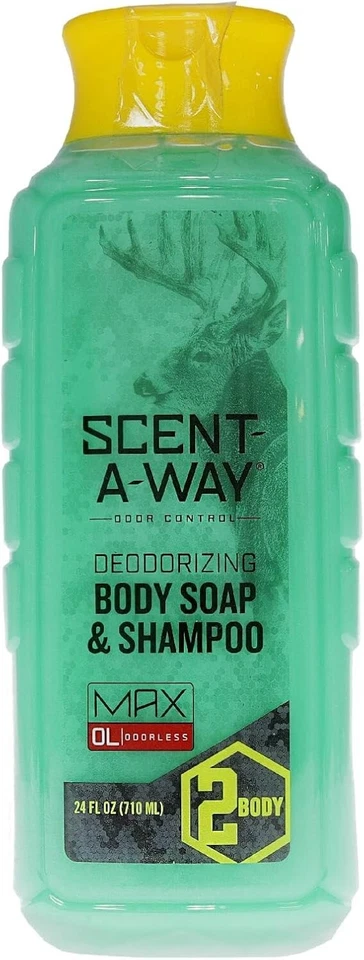 Hunters Specialties Scent-A-Way Body Soap & Shampoo | Odor Control, 4-Pack, 24oz - Image 1 of 4