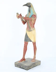 PHARAONISCHE ALTÄGYPTISCHE Thoth Herr des Wissens Handarbeit Statue (BA) - Bild 1 von 10