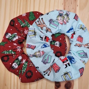 Rudolph Scrunchies | Hecho a mano en EE. UU. | Silicona elástica premium de larga duración - Imagen 1 de 5