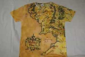 MAGLIETTA SUBLIMATA IL SIGNORE DEGLI ANELLI MAPPA DELLA TERRA DI MEZZO NUOVO FILM UFFICIALE - Foto 1 di 7