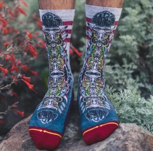 Pearl Jam Jeff Ament Montana Pool Service Socks by Merge4 Unisex M New w/ Tags - Picture 1 of 7