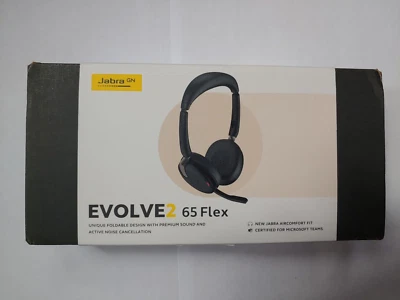 Jabra Evolve2 65 Flex - MS Teams Stereo - Wireless Headset (Bluetooth) - Image 1 of 4