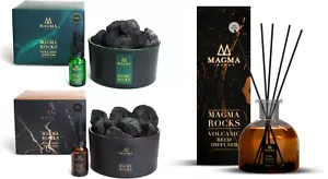 Magma London Volcanic Rocks, Aceites Esenciales Rock Reed Difusor Caja de Regalo Set - Imagen 1 de 32