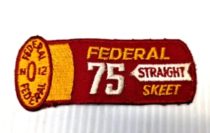 Federal Ammo 75 Straight Skeet Patch Embroidered Hat Jacket 2.0" x 4.5" - Picture 1 of 3