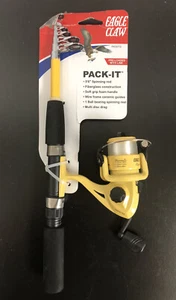 Eagle Claw Pack-It Spin Combo Telescopic 5’6” Rod Pre-Loaded w/Line -NEW! (1) - Picture 1 of 10
