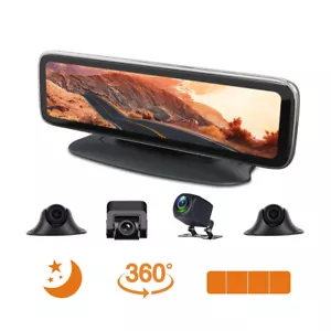 Super night vision 4 channels cameras record car DVR video recorder dash camera - Foto 1 di 10