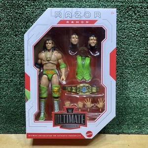 Figura de acción verde WWE Ultimate Edition Best of Series 6 RAZOR RAMON - Imagen 1 de 3