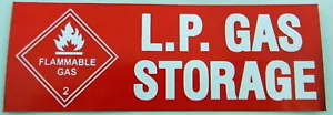 2 X LP GAS STORAGE STICKER CARAVAN BBQ BOAT MOTORHOME DETECTOR LPG PROPANE PARTS - Picture 1 of 2