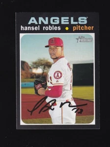 2020 Topps Heritage Hansel Robles #375 Los Angeles Angels - Picture 1 of 2