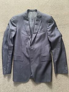 VERSACE COLLECTION SUIT BLAZER JACKET NAVY SIZE SMALL