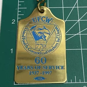 UFCW United Food & Commercial Workers International Union Keychain- Local 770 - Picture 1 of 4