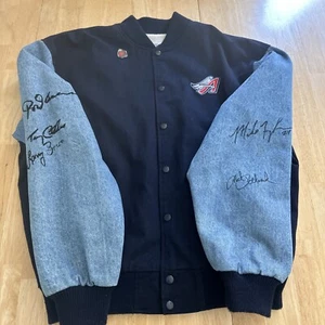 Rare Vintage Anaheim Angels Denim Varsity Jacket Gene Autry #26 Men's AUTOGRAPH - Picture 1 of 21