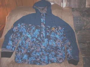 Mens XL Tall Rain Jacket Non Insulated Rain Jacket Waterproof Fishing Parka HPR - Picture 1 of 7