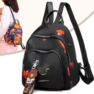 Waterproof Women Backpack Nylon Small Backpack New Shoulder Bag Travel - Picture 1 of 16