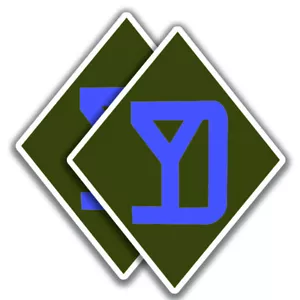 26° DIVISIONE FANTERIA DECALCOMANIE Esercito USA 2 Adesivi Bogo Militare - Foto 1 di 1