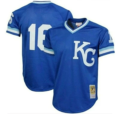 Camiseta masculina autêntica Mitchell & Ness Kansas City Bo Jackson 1989.  - Imagem 1 de 3