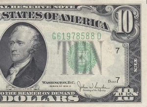 1934-D FEDERAL RESERVE NOTE "CHICAGO" $10 (( GEM UNC )) - Picture 1 of 4