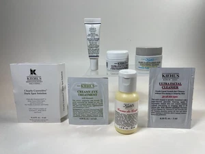 Kiehl's 7pc Samples Creme de Corps | Ultra Facial Cream | Retinol Serum New - Picture 1 of 2