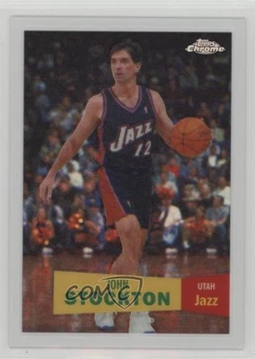 2007 Topps Chrome 1957-58 Variations White Refractor /99 John Stockton #98 HOF - Image 1 of 2