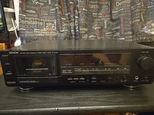 Vintage Denon DR-M34HR Stereo Cassette Tape Deck Recorder Powers On - Picture 1 of 6