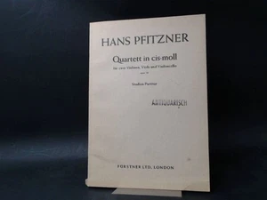 Hans Pfitzner: Quartett in cis-moll für zwei Violinen, Viola und Violoncello opu - Bild 1 von 4