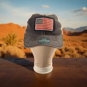 NUOVO Legacy USA Flag SnapBack cappello berretto camionista in rete - Foto 1 di 10