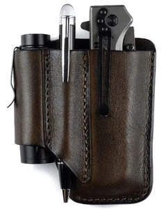 Multiherramienta cinturón de cuero de pistola Tagua, marrón oscuro, talla única, TX-MULTITOOL-002 - Imagen 1 de 3