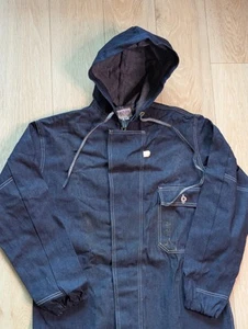 M. Setlow & Son Vintage 50s/60s Dark Denim Hooded Boiler Suit 40 Union Made USA NOS - Bild 1 von 17