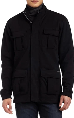 O’Neill Hombre’s Negro Pesado Super Polar Moscow Chaqueta Talla Grande Foto 1 de 4