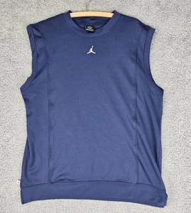 Nike Air Jordan 20th Year Anniversary Men's L Navy Sleeveless Tank Top Jersey - Picture 1 of 7