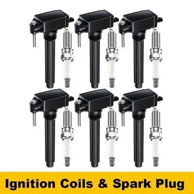 6x bobinas de encendido y bujía para Chrysler 200 2011-2017 3,6 L V6 UF648 Foto 1 de 4