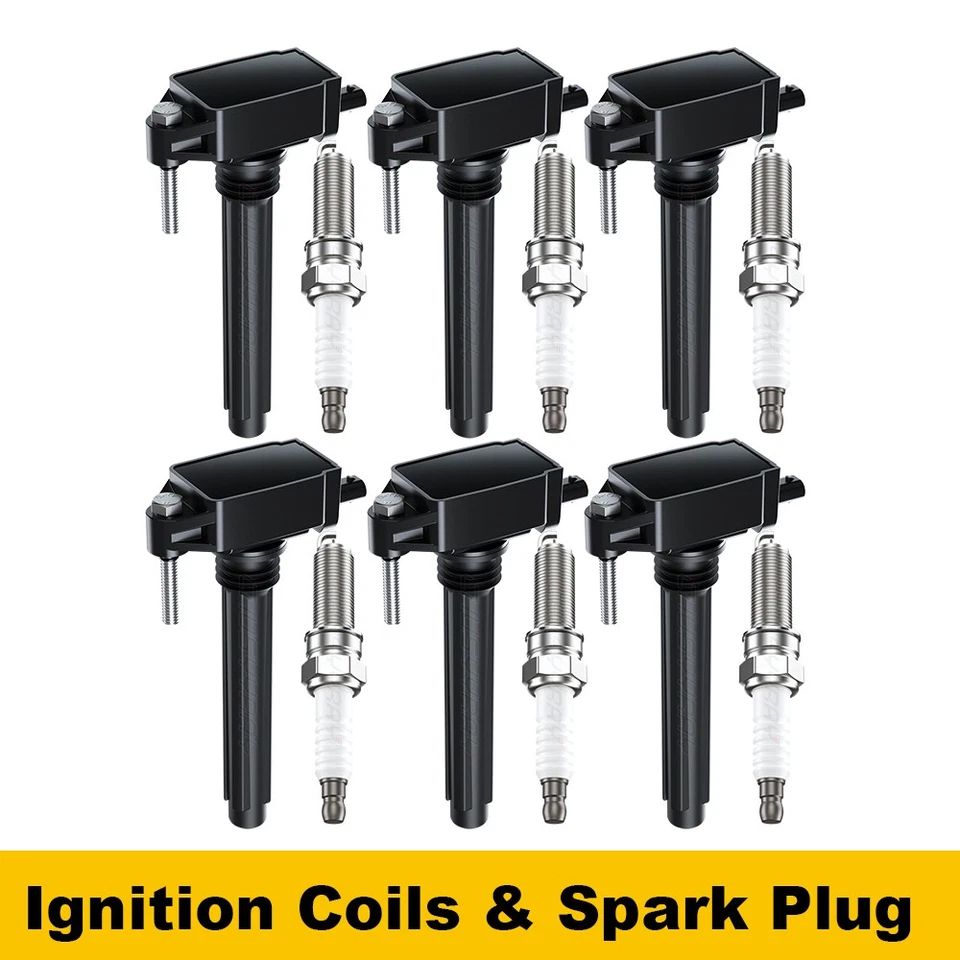 6x bobinas de encendido y bujía para Chrysler 200 2011-2017 3,6 L V6 UF648 Foto 1 de 4