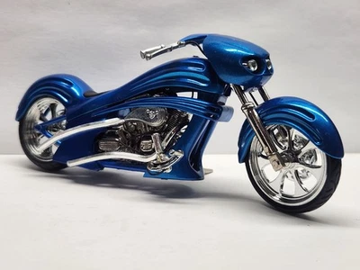 Toy Zone 1:18 Scale Iron Legends Outlaw Steel Blue Arlen Ness Motorcycle [Loose] - Image 1 of 4