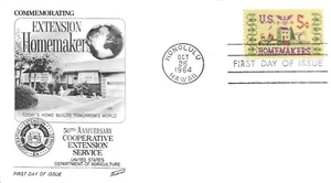 1964 FDC, #1253, 5c Homemakers, Fleetwood - Bild 1 von 1