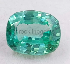 Piedra preciosa suelta con forma de cojín de 12,95 quilates certificada turmalina azul natural 5ARR - Imagen 1 de 9