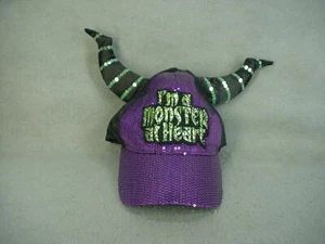 Disney Parks MALEFICENT Monster At Heart Halloween Ear Hat Baseball Cap NWT - Picture 1 of 3