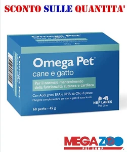 NBF Lanes - Omega Pet 60 Perle - Per Cani e Gatti  Alterazioni cutanee dermatiti - Foto 1 di 5