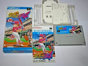 Super Famista 4 Super Famicom SFC Japan import Boxed +Manual US Seller - Picture 1 of 12